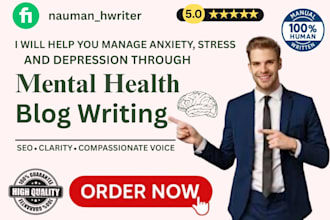 write mental health blogs posts and articles