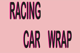 make professional racing car wrap, van wrap , any vehicle wrap