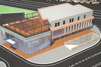 design 3d images for real estate marketing logo, architectural design