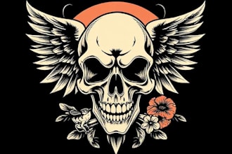 draw awesome old school tattoo style designs