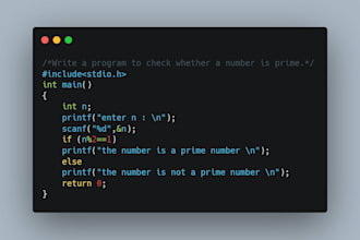 help you with c programming assignments or small projects