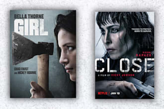 design a professional movie poster for your film