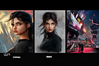 draw character design, concept art, or game assets