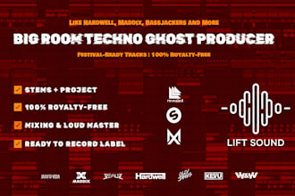 ghost produce big room techno like hardwell and maddix