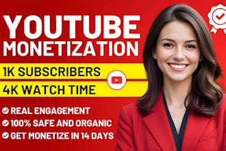 do organic video promotion to complete youtube channel monetization