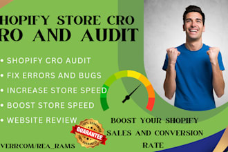 do shopify cro increase site speed store audit conersion rate optimization
