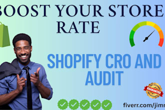 review shopify to increase your conversion rate, cro optimization audit