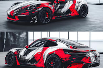 develop car wrap designs for you