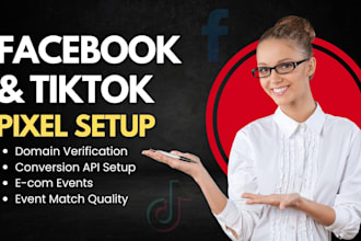 setup and fix facebook pixel, conversion API, tiktok pixel
