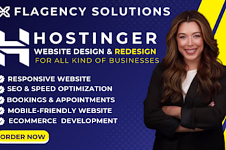 professional hostinger website design hostinger  website redesign hostinger SEO