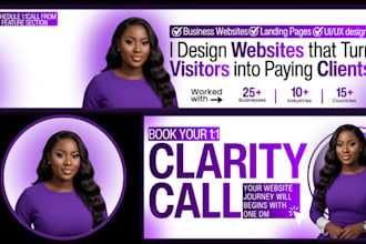 design premium linkedin banner, header, cover, post, in 6hr