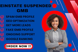 reinstate suspended gmb,fix gmb suspension with verification
