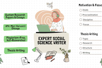 write high quality social science research articles