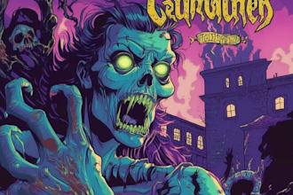 create your awesome artwork for dark art, horror art