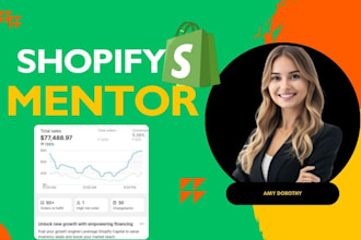be your shopify mentor sales coach VA,  dropshipping mentor