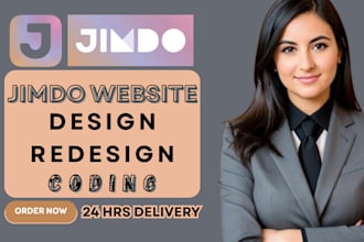 design and redesign jimdo website with coding landing page godaddy tilda onepage