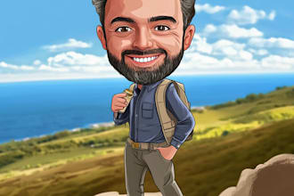 make a cartoon caricature design for you