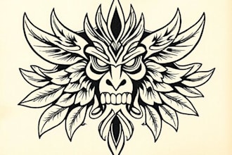 create your custom tribal polynesian tattoo sleeve