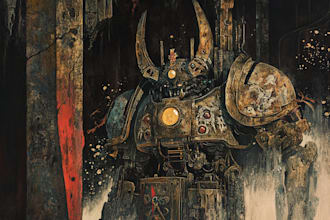 make your favorite warhammer character illustration