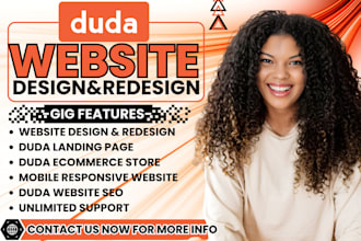 create duda ecommerce website design, duda website redesign duda website builder