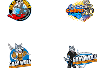 design wonderful wolf logo with free source files