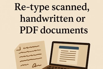 retype scanned or PDF documents with honesty and accuracy