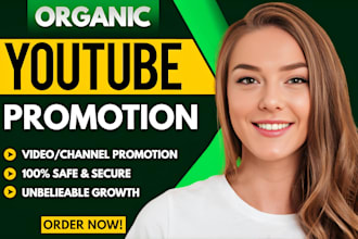 do organic video promotion to complete youtube channel monetization