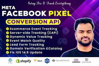 setup meta facebook pixel, conversion API with GTM, ga4 ecommerce tracking