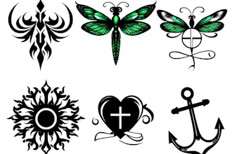 make a stunning tribal or minimalist tattoo design