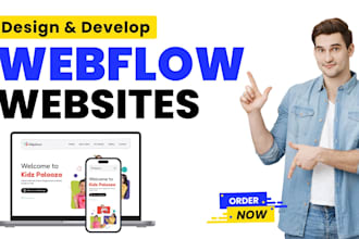 design smart responsive webflow, framer site for startup or agency branding