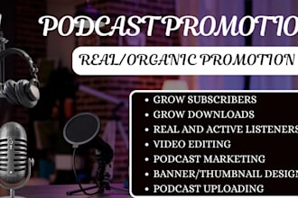 promote your podcast to reach real 10k listeners and viewers organically