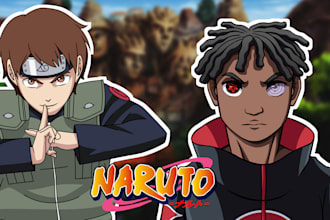 draw you in naruto anime style