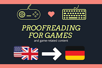proofread your game translation or localization