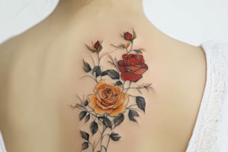 create old school or traditional tattoo style design