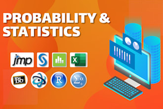 do statistical data analysis and statistics using jmp,  spss