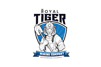 create a modern creative mining company logo design