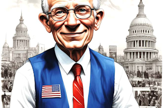 make a illustration editorial or political cartoon idea