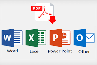 make professional word and excel documents and data input