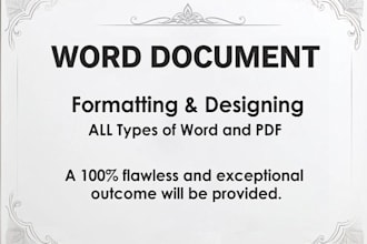 do any kind of ms word work like template or format making or any work