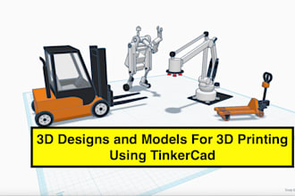 design 3d printing cad model or stl files in tinkercad
