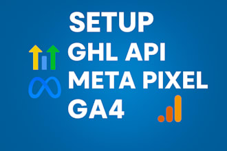 setup gohighlevel API meta pixel google analytics 4 gohighlevel facebook pixel