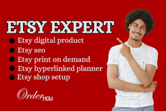 design hyperlinked planner digital planner etsy digital journal etsy seo