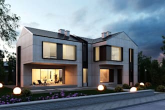modify lumion render, commercial building, master site plan, functional interior