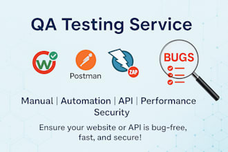 test your website or API with manual and automation QA methods