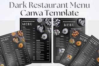 design tv screen menu, food menu, restaurant menu and digital board menu