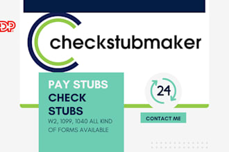 do adp paystub, check stub, pay stubs, w2, 1099 and 1040 urgently