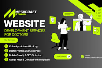 design a professional clinic, dental, and medical website for you