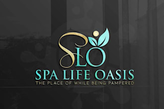 do luxury cosmetics makeup beauty salon spa logo design