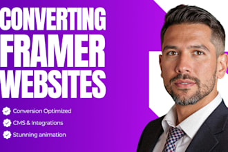 design professional framer website, framer developer, framer expert