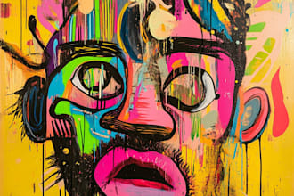 create custom street graffiti pop art or character portraits